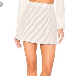 flynn skye tan striped skirt